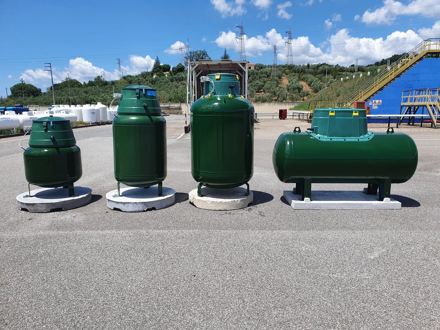 Serbatoio GPL interrato installato per un'utenza calabrese